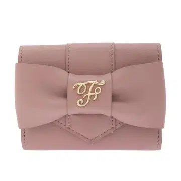 Maison de FLEUR 벨트 리본 미니 지갑 메조풀 핑크