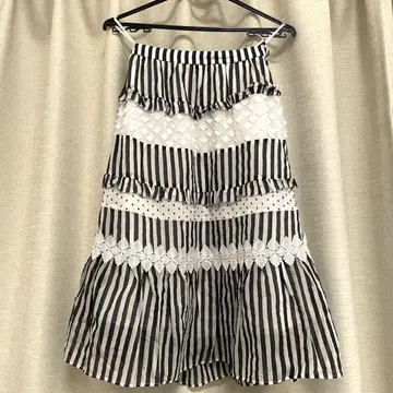 체스티 chesty 스커트 Fabric Mix Skirt 스트라이프