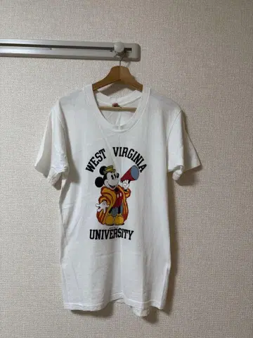 70s.80s 미키 마우스 티셔츠 made in usa 싱글 스티치