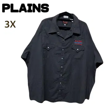 PLAINS 3X 워크 셔츠 카라 심지