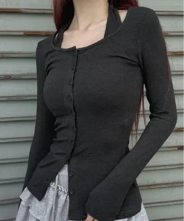 Lae 홀터넥 투피스 가디건