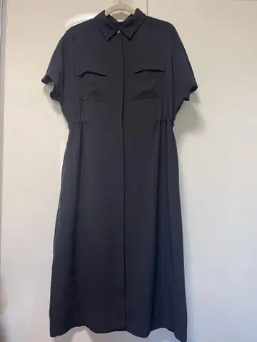SOEJU 소주 네이비 셔츠 원피스