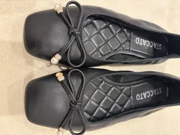 STACCATO 블랙 플랫 슈즈 230mm