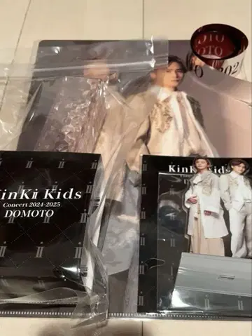 Kinki Kids 아크릴 스탠드 응원봉 클리어 파일 은색 테이프