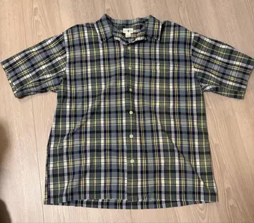 J.CREW 체크 무늬 반팔 셔츠