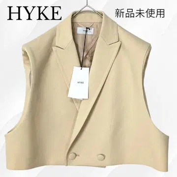 미사용 새상품 최근 HYKE 하이크 더블 크로스 크롭 베스트 자켓