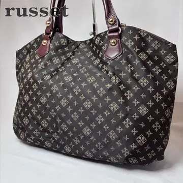 새상품급 러셋 russet 핸드백 숄더백 모노그램 올 패턴