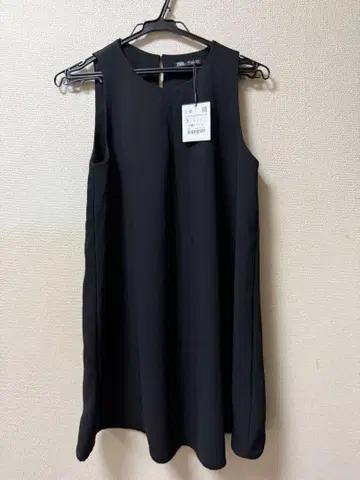 자라 A 라인 미니 원피스 블랙 S 사이즈