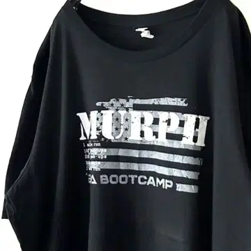 캔버스 MURPH BA 부트 캠프 티셔츠 XL 블랙 구제 의류