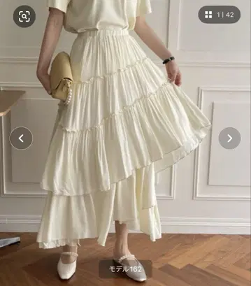 emi+ 캉캉 스커트 아이보리 Free size