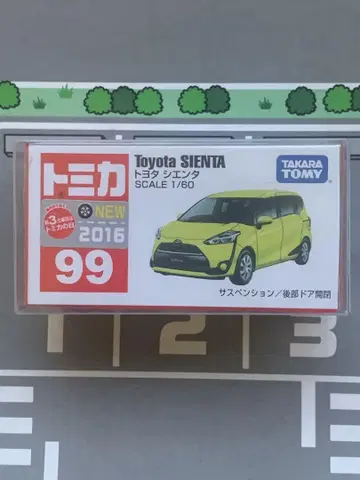 토미카 99 도요타 시엔타 신차 씰 단종 클리어 케이스 빨간색 상자