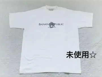 90s BANANA REPUBLIC 로고 티셔츠 USA제 미사용