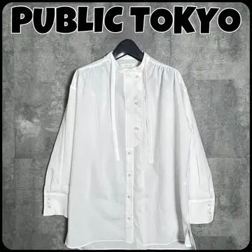 PUBLIC TOKYO의 밴드 카라 디자인 셔츠