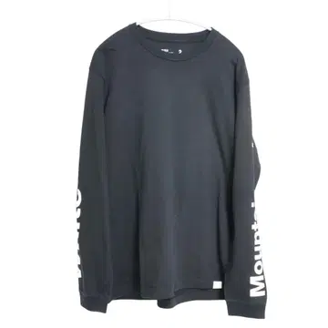 N-92 화이트 마운티니어링 18aw 소매 로고 티셔츠 브라운 새상품급