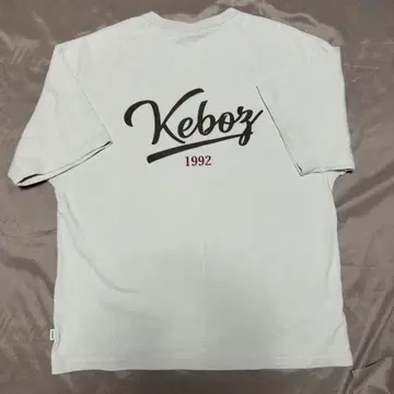 KEBOZ 케보즈 ICON LOGO 티셔츠 크림 M