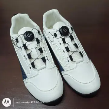 남성용 26cm 다이얼식 골프화 화이트/네이비