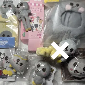 riize 손요드리 스크런치 응원봉 커버 트레이딩 카드 케이스 키링