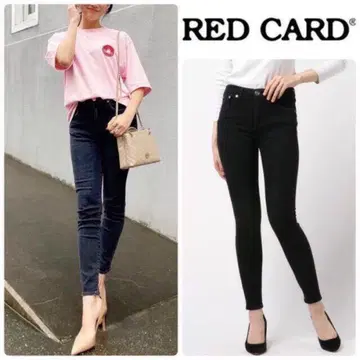 RED CARD 레드카드 Sideway 스키니 데님 새상품 블랙 22