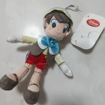 새상품 디즈니 피노키오 봉제 인형 키체인 봉제 인형 배지