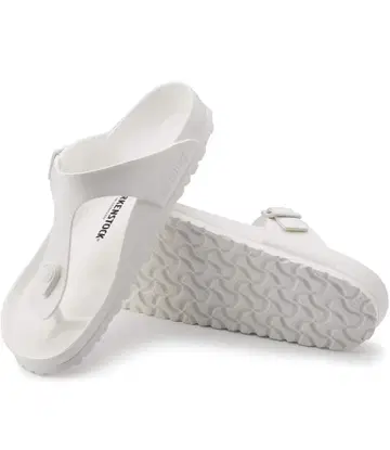 BIRKENSTOCK 화이트 플립플랍 샌들 25cm