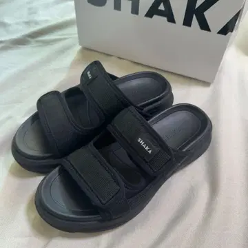 SHAKA SK-320 프리 이지 슬라이드 블랙 샌들 25cm