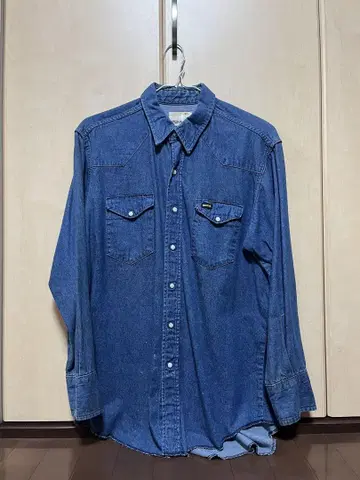 70s maverick 데님 셔츠 17x33 USA제 아메카지