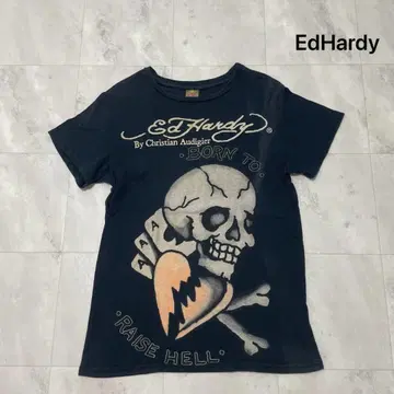 EdHardy 에드하디 티셔츠 반팔 스컬 프린트 해골 스컬