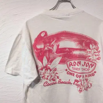 90년대 빈티지 론존 RONJON 싱글 스티치 레트로 컬러