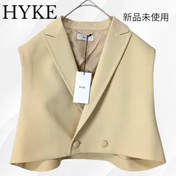 미사용 새상품 최근 HYKE 하이크 더블 크로스 크롭 베스트 자켓