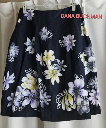 미사용 레벨 DANA BUCHMAN 귀여운 린넨 스커트