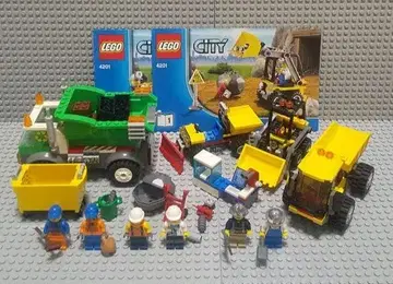 레고 LEGO 10680 쓰레기 수거차 4201 덤프카와 로더