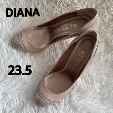 DIANA 베이지 골드 글리터 펌프스 23.5