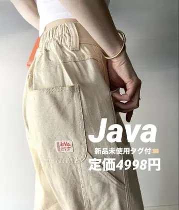 [택 포함 새상품] JaVa 페인터 트윌 & 와이드 데님 팬츠