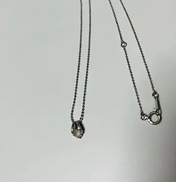 K10 화이트 골드 목걸이