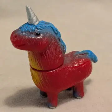 RAMPAGE TOYS 유니콘 빨간색 성형/스카이블루/은색/노랑