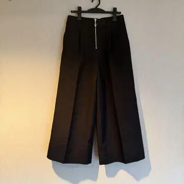 VONDEL 블랙 팬츠 지퍼 프론트