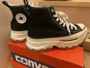 CONVERSE ALL STAR 블랙 하이컷 통굽 스니커즈