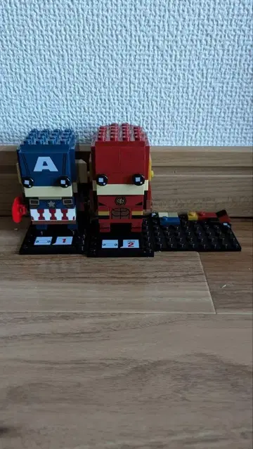 레어! 마블 DC 캡틴 아메리카 플래시 레고 브릭 헤드