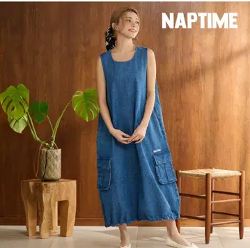 naptime.tokyo 슬리브리스 벌룬 원피스