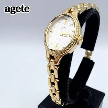 agete 아가트 손목시계 골드 오벌형 쥬얼리 워치