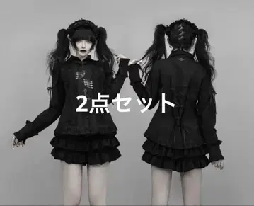 DimMoire 2개 세트 블라우스 & 스커트