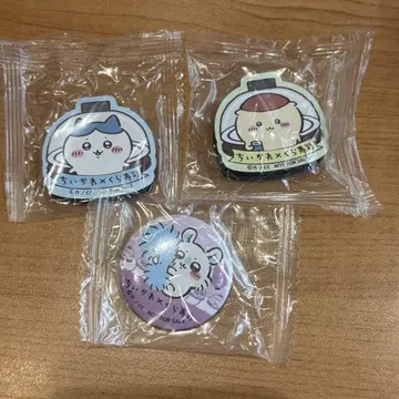 치이카와 (먼작귀) 캔뱃지 & 마그넷 시트 3개 & 부채 2개 세트