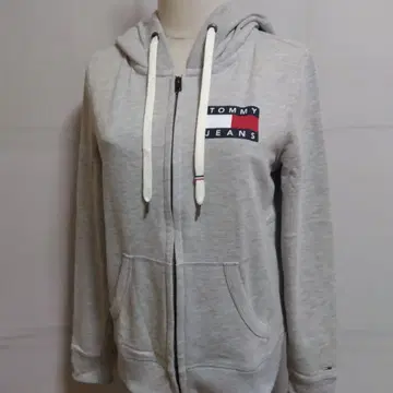 TOMMY JEANS 그레이 후드티 S