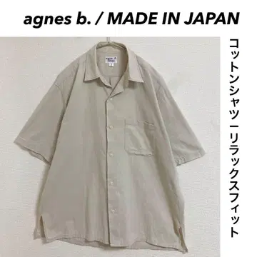 agnes b. / 코튼 셔츠 릴랙스 실루엣 일본제