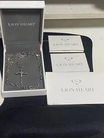 라이온 하트 실버 925 크로스 십자가 60cm LIONHEART