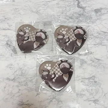 하트 캔뱃지 자토 코나몬 3개