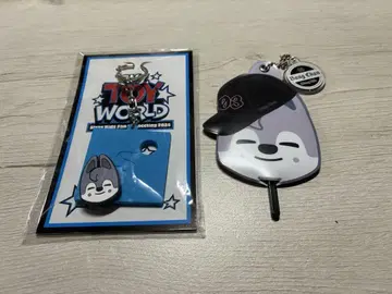 스키즈 미니 부채 키링 키링 세트