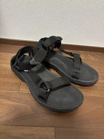 Teva 블랙 아웃도어 샌들 테바 28cm
