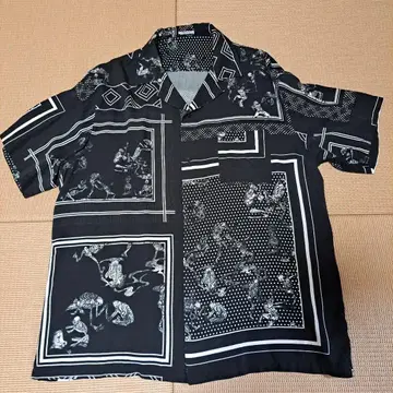 미중고 DENHAM 볼링 셔츠 오픈 카라 오픈 카라 OVY