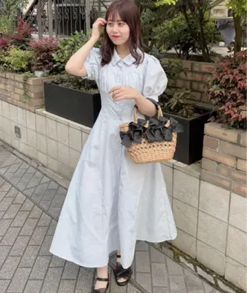 마제스틱 레곤 스타일업 셔츠 원피스